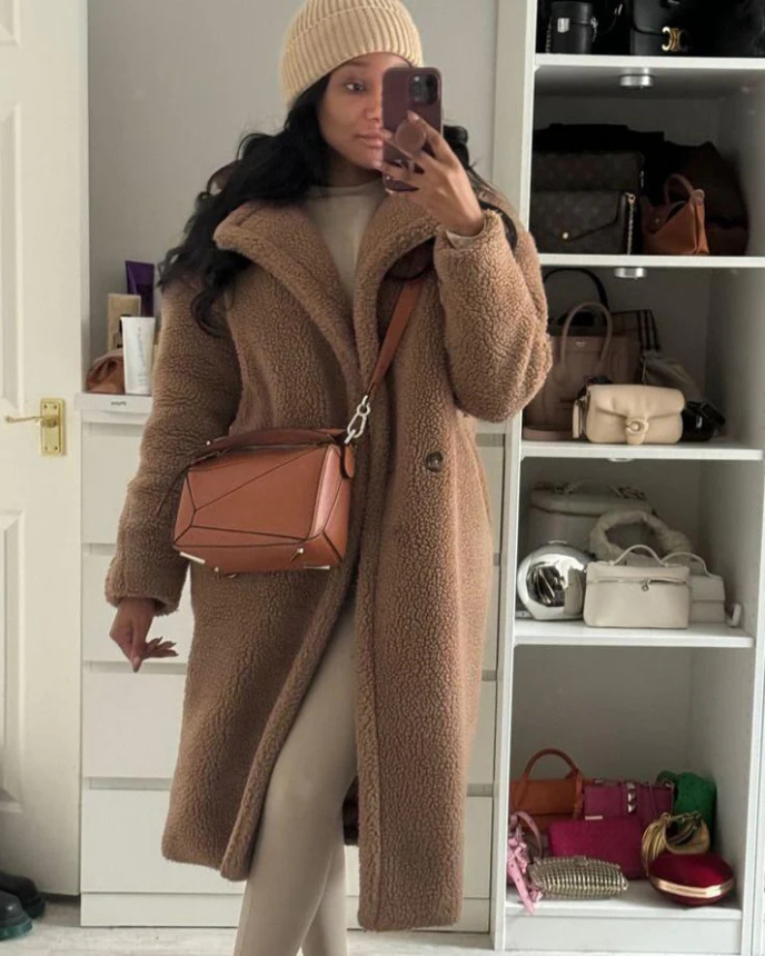 Amy Victoria | Long teddy coat