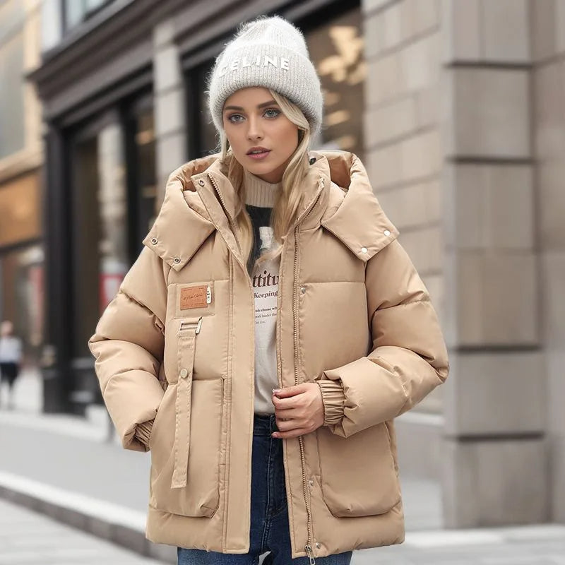 Amy Victoria | Hooded winter jacket, warm coat