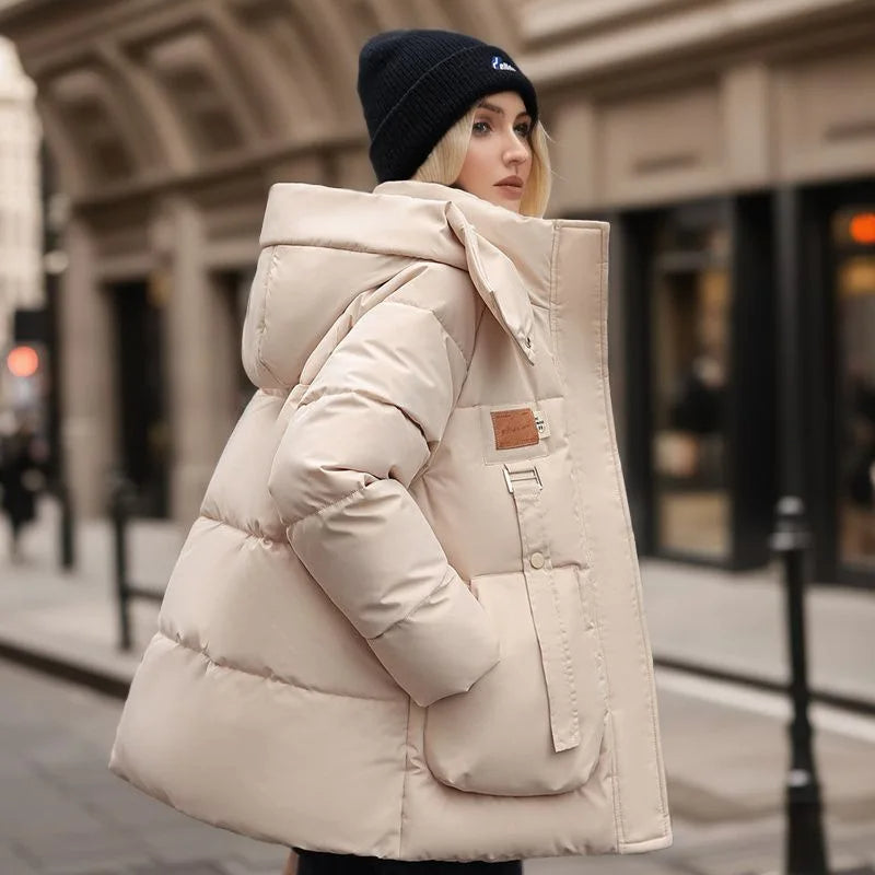 Amy Victoria | Hooded winter jacket, warm coat