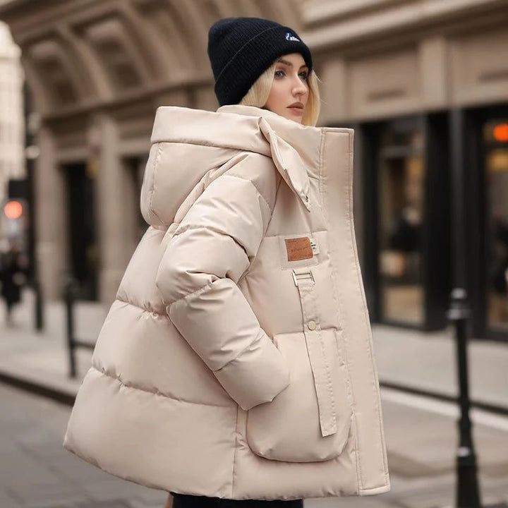 Amy Victoria | Hooded winter jacket, warm coat