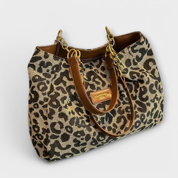 Amy Victoria | Leopard Canvas Tote