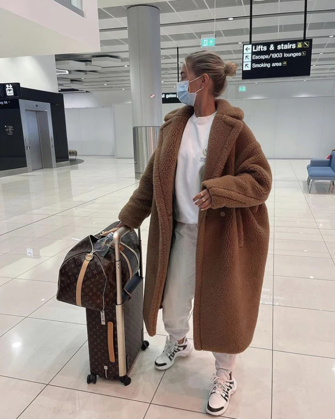 Amy Victoria | Long teddy coat