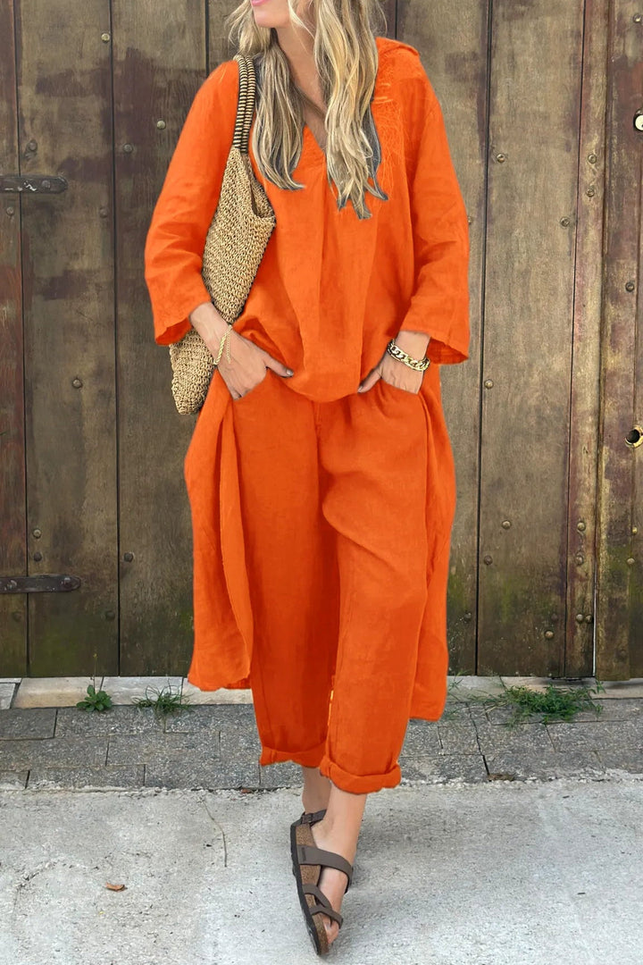 Amy Victoria | Women’s Relaxed Long Tunic and Pant Set