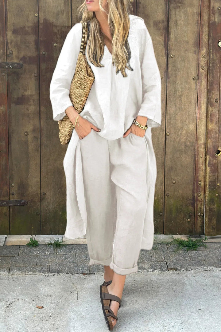 Amy Victoria | Women’s Relaxed Long Tunic and Pant Set