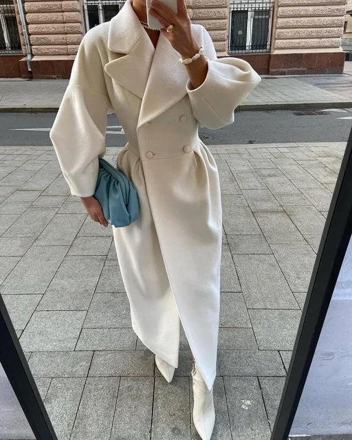 Amy Victoria | Coat with Puff Sleeves and Lapels