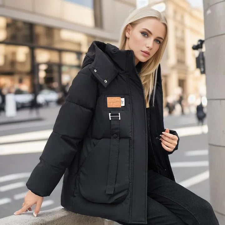 Amy Victoria | Hooded winter jacket, warm coat