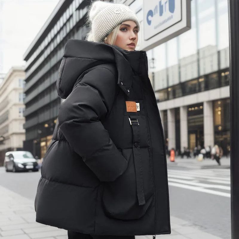 Amy Victoria | Hooded winter jacket, warm coat