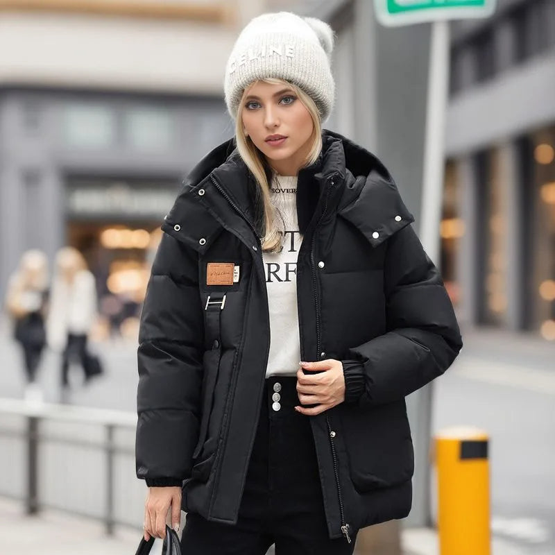 Amy Victoria | Hooded winter jacket, warm coat