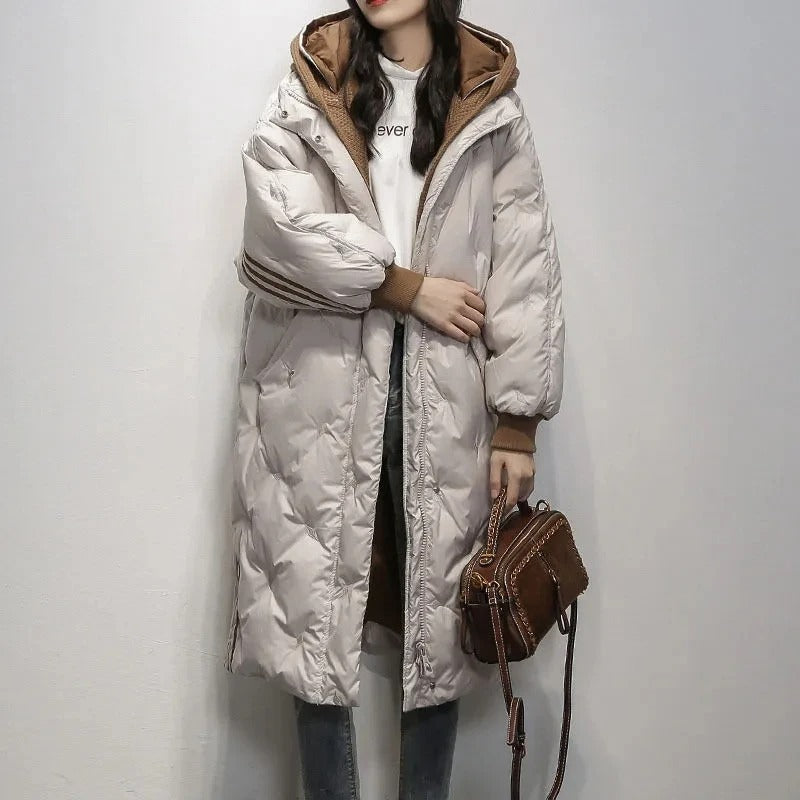 Amy Victoria | Mid-length jacket with duck down and hood
