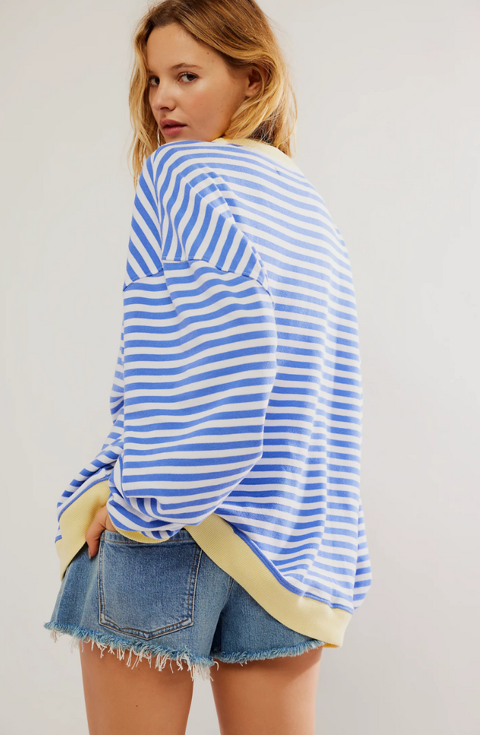 Amy Victoria | Women's Striped Crewneck Sweater