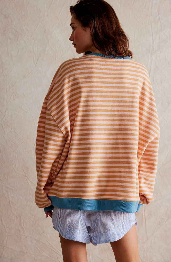 Amy Victoria | Women's Striped Crewneck Sweater