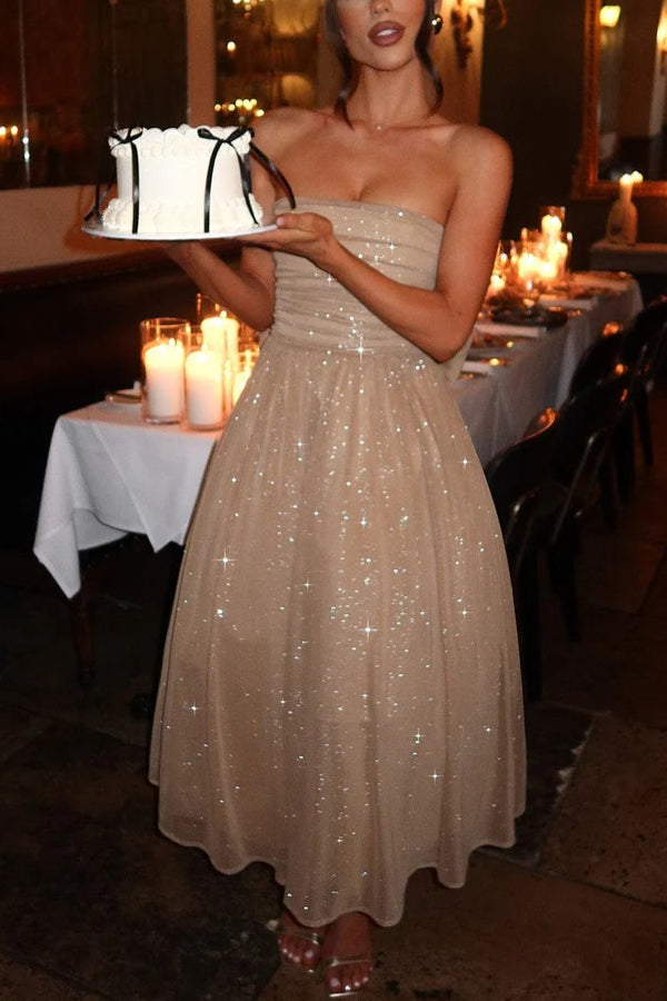 Amy Victoria | Off Shoulder Backless Maxi Dress with Bow