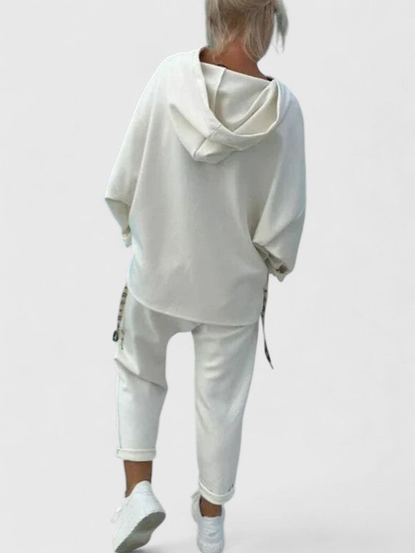 Amy Victoria | Comfortable Hooded Sweatshirt Set