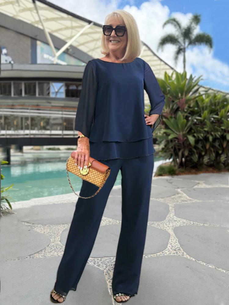 Amy Victoria | Women's Summer Two Piece Pants Set