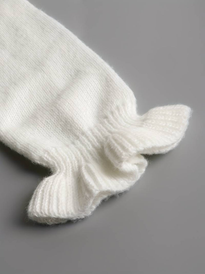 Amy Victoria | Ruffle Blouse with Decorative Buttons