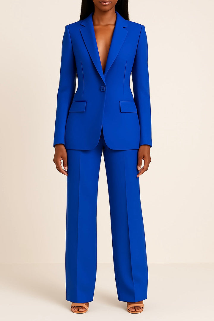 Amy Victoria | Formal Suit Set with Tailored Long Blazer