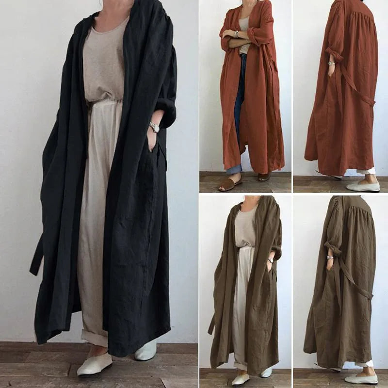 Amy Victoria | Long Casual Trench Coat for Women
