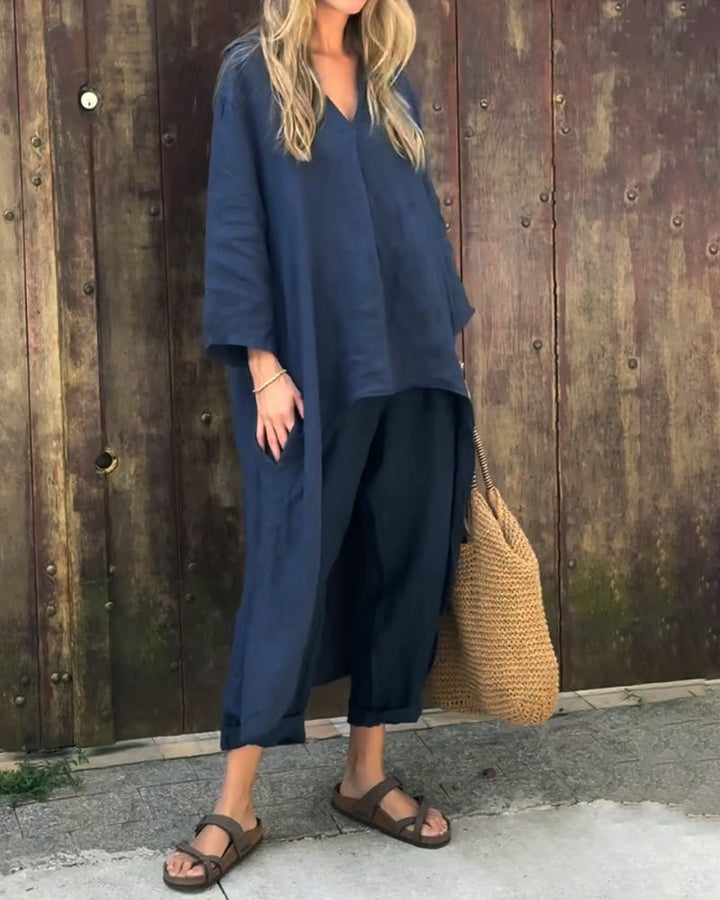 Amy Victoria | Women’s Relaxed Long Tunic and Pant Set