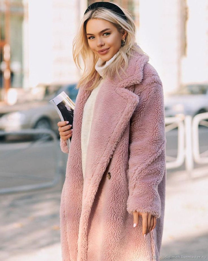 Amy Victoria | Long teddy coat