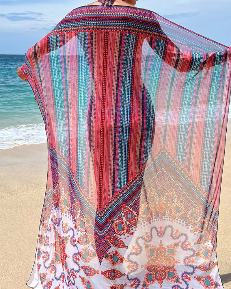 Amy Victoria | Bikini Set with Tie-Dye Scarf