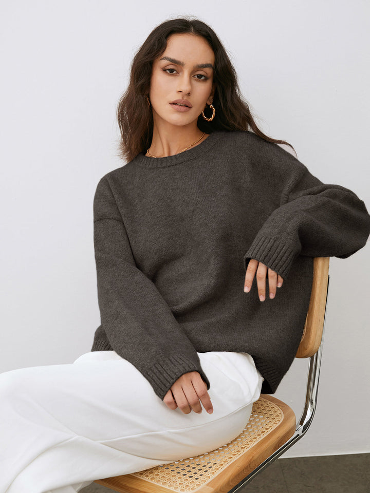 Amy Victoria | Casual knitted sweater in autumn