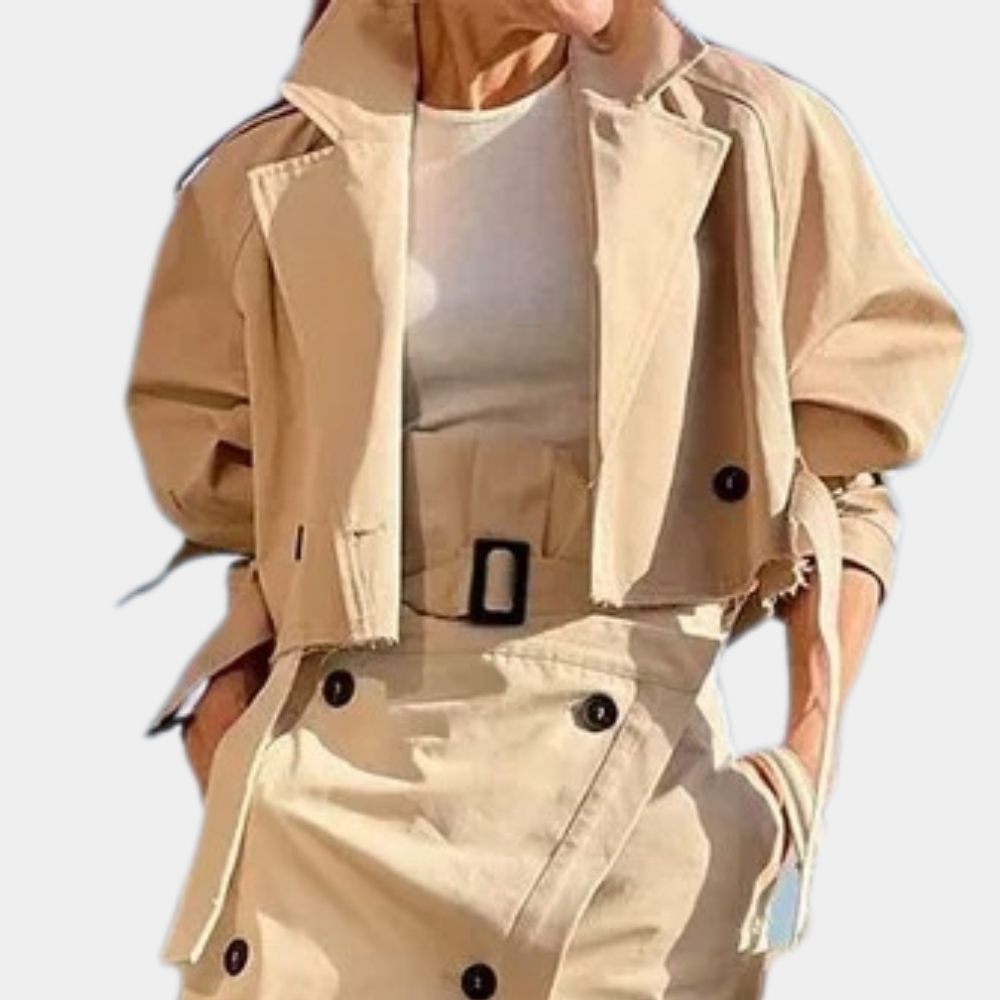 Amy Victoria | Women's trench coat set in elegant design