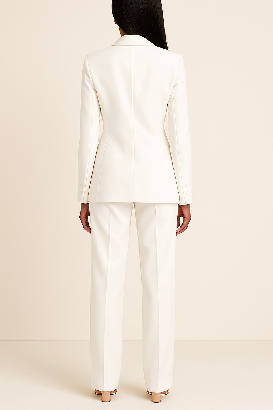 Amy Victoria | Formal Suit Set with Tailored Long Blazer