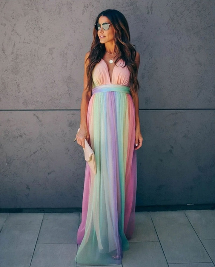 Amy Victoria | V-Neck Long Dress