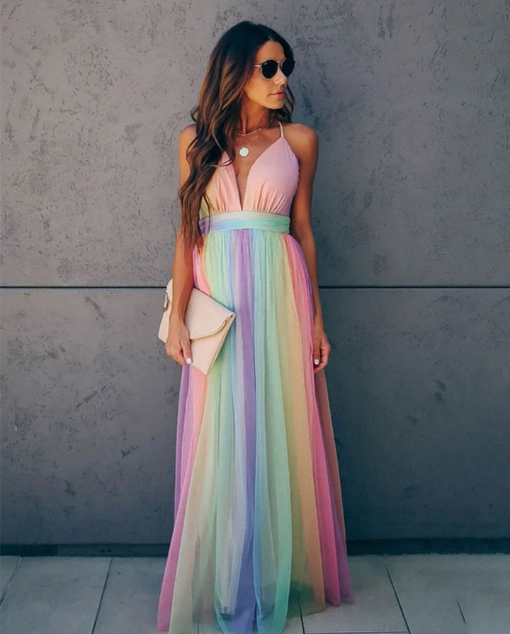 Amy Victoria | V-Neck Long Dress
