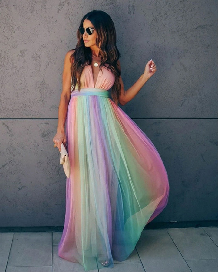 Amy Victoria | V-Neck Long Dress