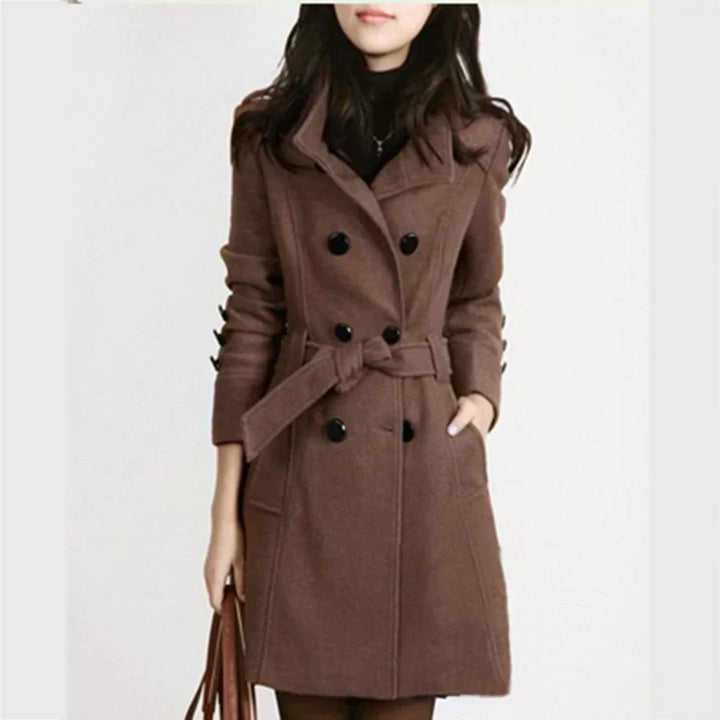Amy Victoria | Women's coat with adjustable belt
