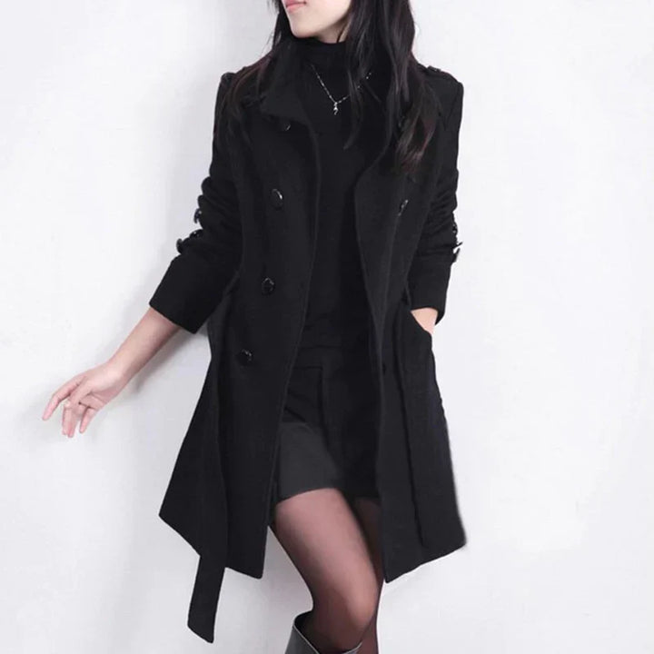 Amy Victoria | Women's coat with adjustable belt