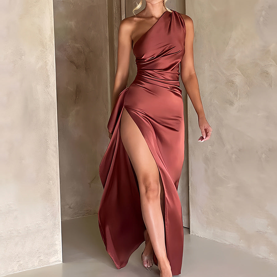 Amy Victoria | Satin Maxi Dress