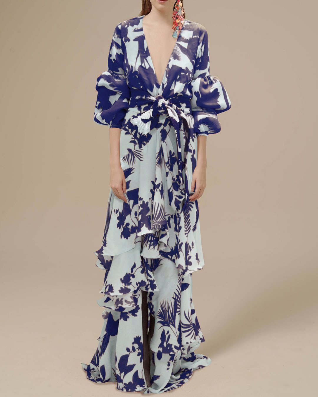 Amy Victoria | Printed Chiffon Dress