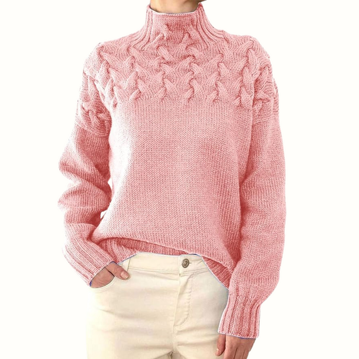 Amy Victoria | Knitted Turtleneck in Warm Color