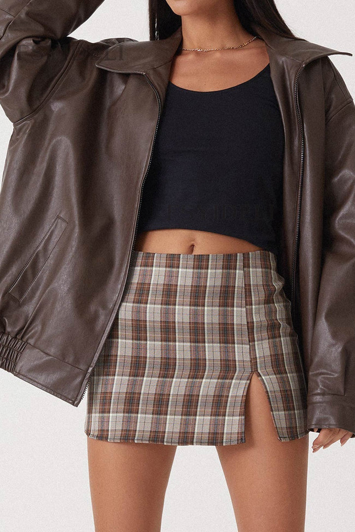 Amy Victoria | Retro Solid PU Jacket