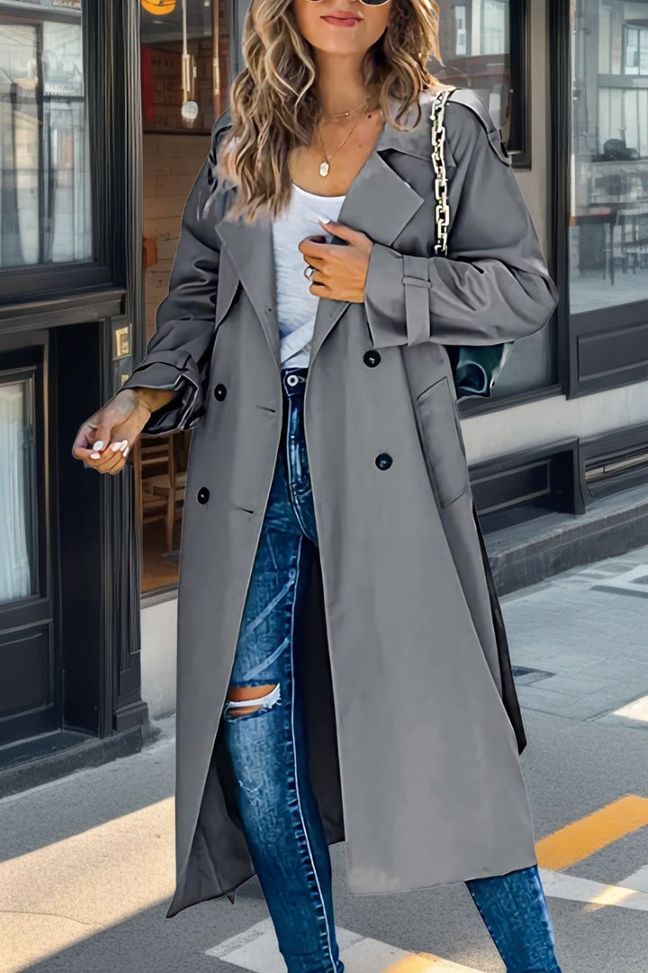 Amy Victoria | Double-breasted trench coat