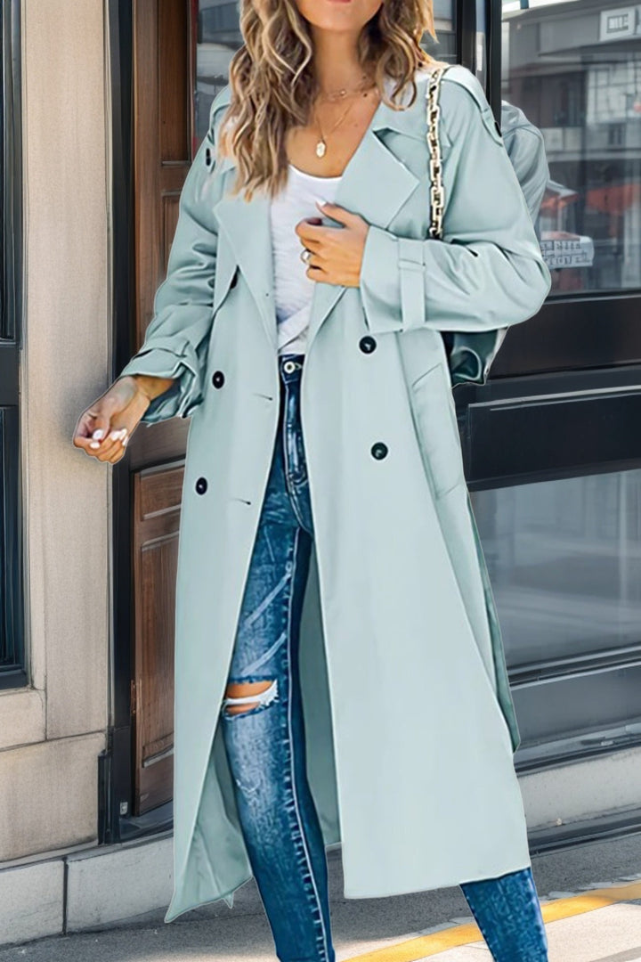 Amy Victoria | Double-breasted trench coat