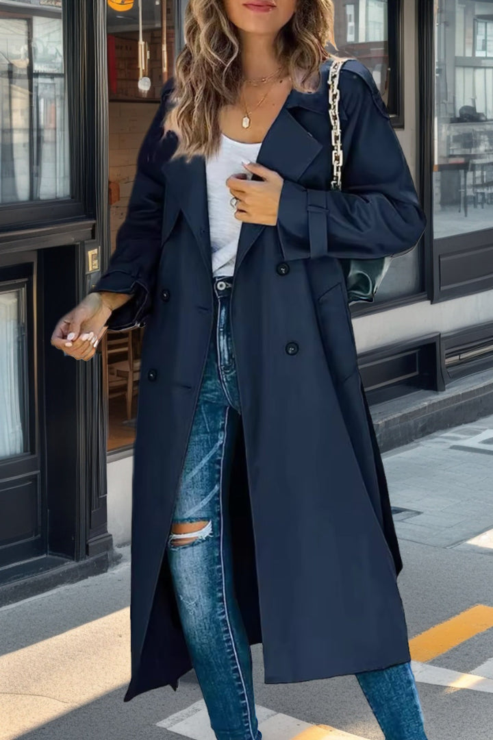 Amy Victoria | Double-breasted trench coat