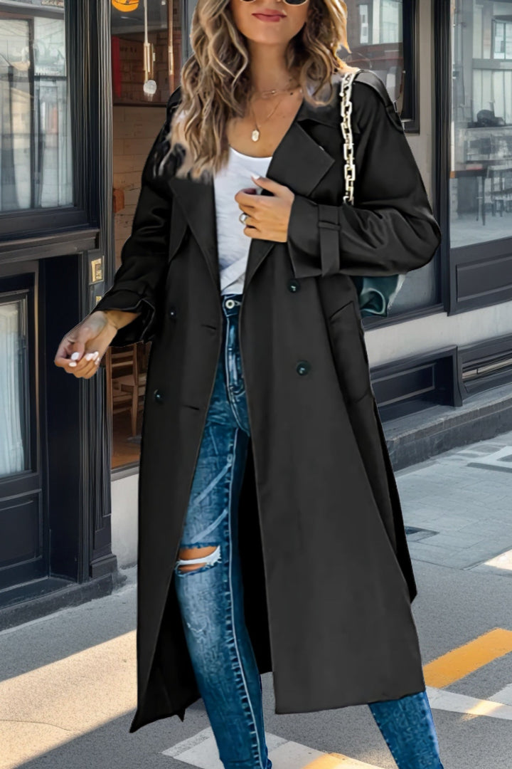 Amy Victoria | Double-breasted trench coat