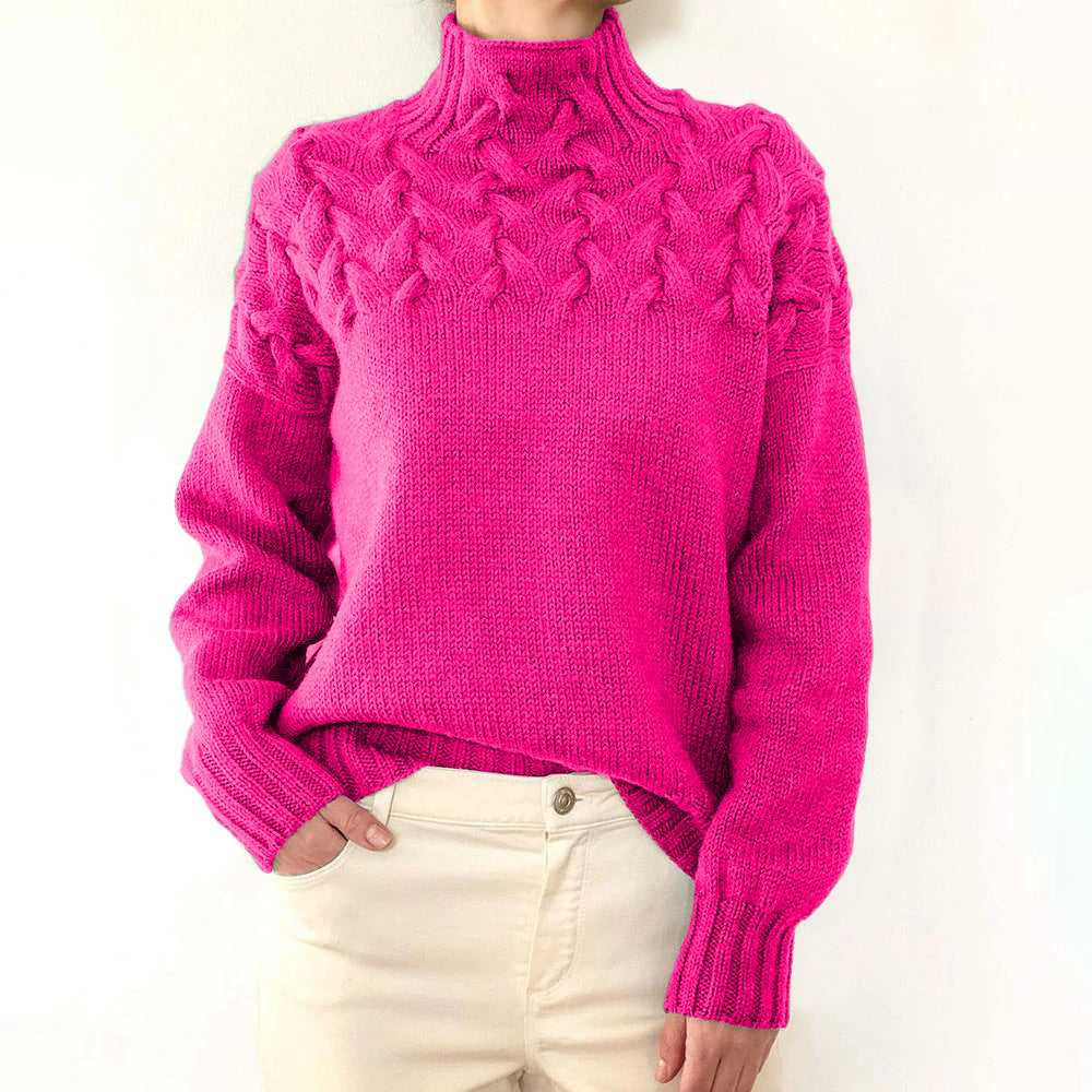 Amy Victoria | Knitted Turtleneck in Warm Color