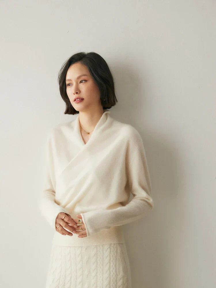 Amy Victoria | Women's Wrap Crossover Sweater