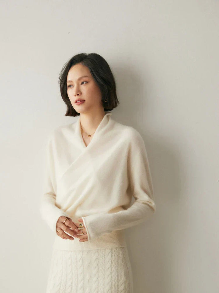 Amy Victoria | Women's Wrap Crossover Sweater
