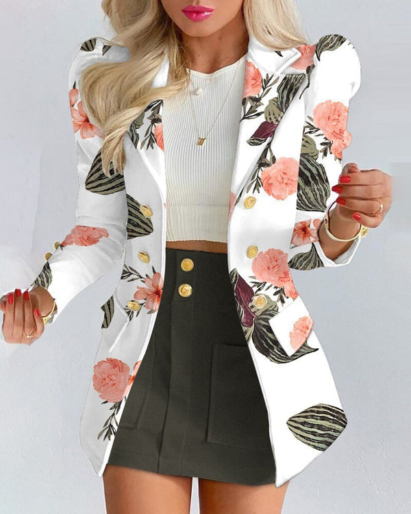 Amy Victoria | Women's Blazer and Skirt Set