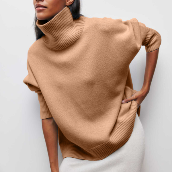 Amy Victoria | Turtleneck Sweater in Luxe Material