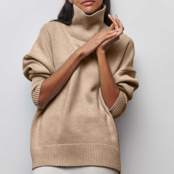 Amy Victoria | Turtleneck Sweater in Luxe Material