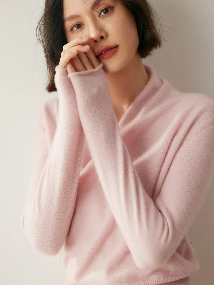 Amy Victoria | Women's Wrap Crossover Sweater