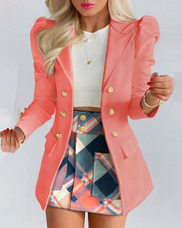 Amy Victoria | Women's Blazer and Skirt Set