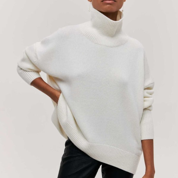 Amy Victoria | Turtleneck Sweater in Luxe Material