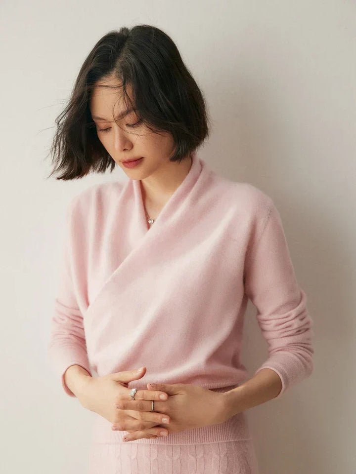 Amy Victoria | Women's Wrap Crossover Sweater